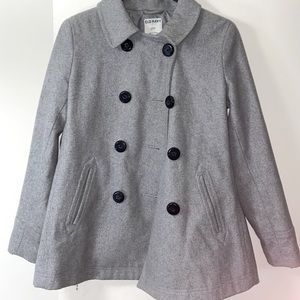 Gray Old Navy Peacoat
